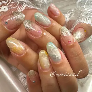 ミディアム カラー メンズ キッズ ネイル アイブロウ INFINITY所属・INFINITY nailのネイルデザイン