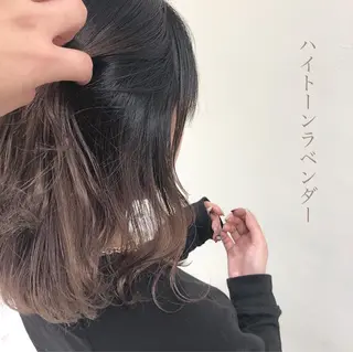 セミロング カラー ボブ/パーマ 古家 佑真のヘアスタイル