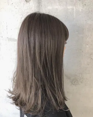 ロング カラー 顔周りカット/髪質改 善/新宿/畑中稔里のヘアスタイル