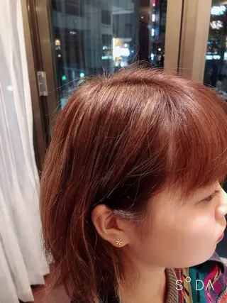 ミディアム カラー こすげひろと カラー講師のヘアスタイル