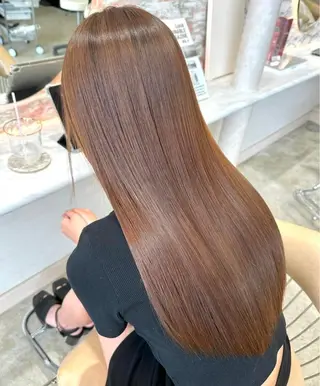 ロング ボブ/顔周りカット /縮毛矯正/鈴木隆太のヘアスタイル