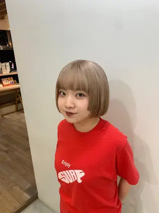 ショート カラー 🫧nari🫧 谷町 大阪のヘアスタイル
