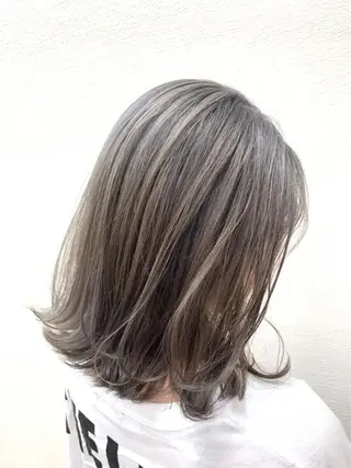 ミディアム 渕向 克海のヘアスタイル
