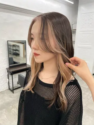 ロング カラー 🍑暖色／レイヤー／ 真希🎀のヘアスタイル
