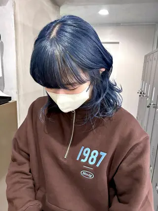 ミディアム カラー 原田 朱里のヘアスタイル