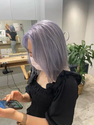 ミディアム SAEKI【ior 】北千住店ブリーチのヘアスタイル