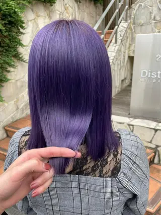 セミロング カラー ヘアアレンジ Bob＆ハイトーン 専門家CHIHIROのヘアスタイル