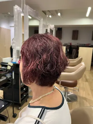 ショート カラー 渡辺 大輝 メンズパーマのヘアスタイル