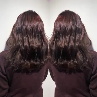 セミロング カラー ♡美髪•艶髪♡砂川 なつきのヘアスタイル