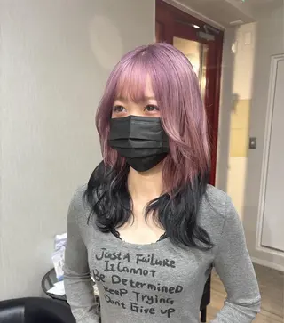 セミロング カラー 髪質改善カラー｜ レイヤー｜小寺 葵のヘアスタイル