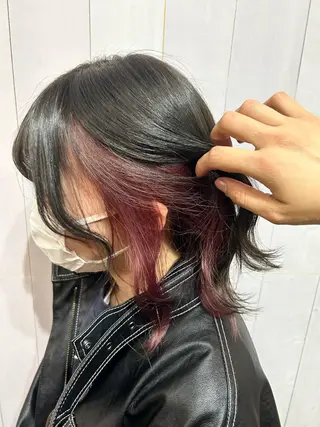 ミディアム LIFE下通 Miyuuのヘアスタイル