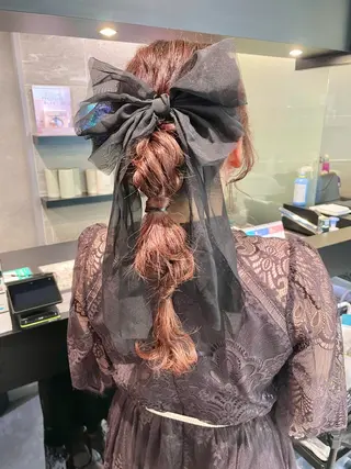 セミロング ヘアアレンジ ダブルカラー🦖 /髪質改善⚡️しおりのヘアスタイル