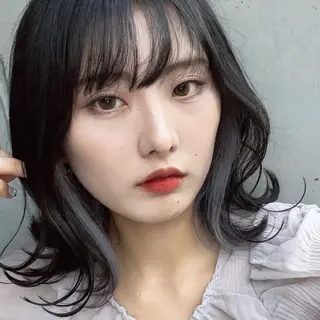 ミディアム カラー インナーカラー指名 No.1菊池柊真のヘアスタイル