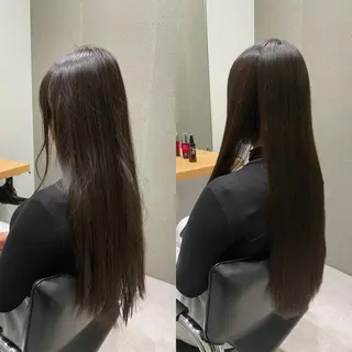 セミロング 髪質改善ヘアケア 艶髪特化/上田のヘアスタイル