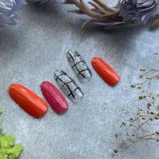 ネイル ⭐︎休業中の練習⭐︎ JNA認定講師髙橋のネイルデザイン