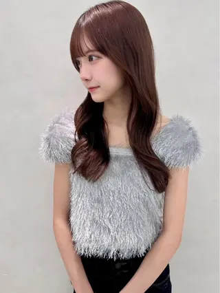 ロング 🇰🇷韓国レイヤー ケアカラー／田川佑紀のヘアスタイル