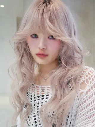 ロング ナナ♡レイヤーカット ♡似合わせカラーのヘアスタイル