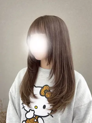 ロング ハイトーン/カラー /ウルフ/RENAのヘアスタイル