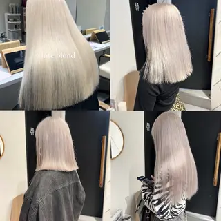 ミディアム デザイン🥇複雑履歴 ハイトーン特化のヘアスタイル