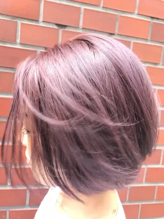 ショート 渋谷ハイトーン/ デザインカラー阿部のヘアスタイル