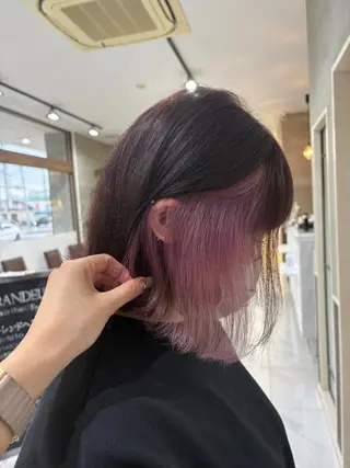 ミディアム カラー GRANDEUR やまだかなのヘアスタイル
