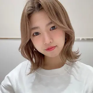 ミディアム カラー 小野寺瑞希 /最小顔カットのヘアスタイル