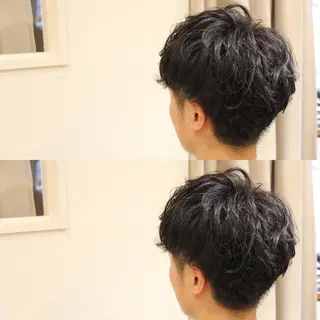ショート パーマ メンズ kiitos高知店所属・長江 諒のヘアスタイル