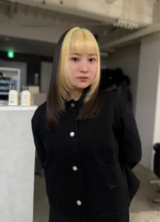 セミロング カラー 堀江/韓国/成人式 カラー/みずき🐩のヘアスタイル