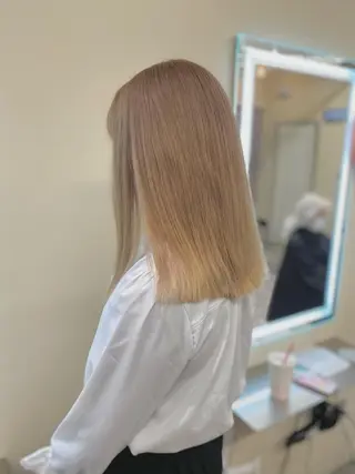 セミロング カラー opus 店長大和 レイヤー/赤み消しのヘアスタイル