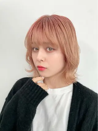 ミディアム カラー 笠原 健人のヘアスタイル