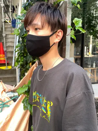 メンズ レイヤーカット/ 透明感カラーmikuのヘアスタイル