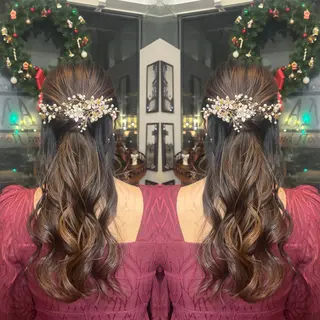 ロング ヘアアレンジ ☻モエカ/ハイトーン アレンジ☻のヘアスタイル