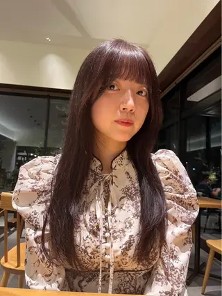 ロング カラー KEYMAN MEGUMIのヘアスタイル