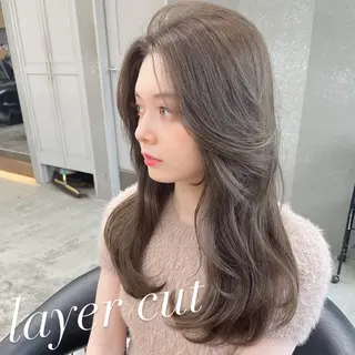 ロング 山本翔一郎 韓国顔周りレイヤーのヘアスタイル