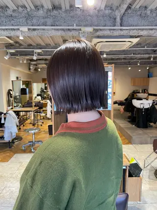 ショート カラー ボブ／髪質改善／ 銀座／CHIEのヘアスタイル