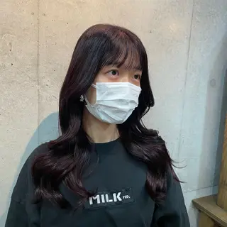 ロング カラー NUUK所属・たけうち みずきのヘアスタイル