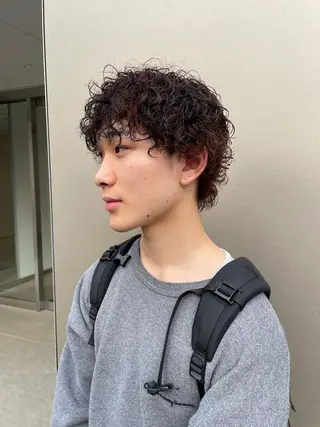 ショート パーマ メンズ 吉田一輝 外国人パーマのヘアスタイル