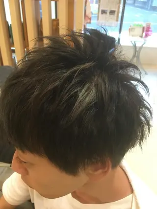 ショート カラー メンズ 永井 大希のヘアスタイル