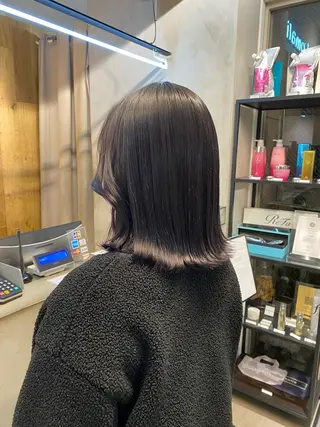 セミロング カラー 艶カラー 🤍🫧/makoのヘアスタイル