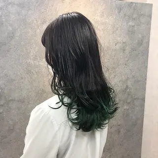 セミロング 所渉/韓国レイヤー /ウルフカットのヘアスタイル