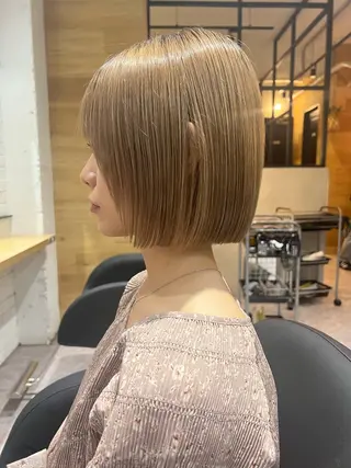 ミディアム フジサキ ケンのヘアスタイル
