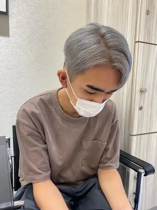 ショート カラー メンズ ムトウセイマ/艶髪 /艶ケアWブリーチのヘアスタイル