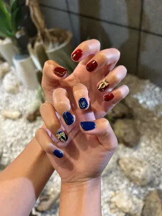 ネイル 暖色系ツヤカラー コトノ🫧のヘアスタイル