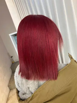 ミディアム カラー BOX mico.のヘアスタイル