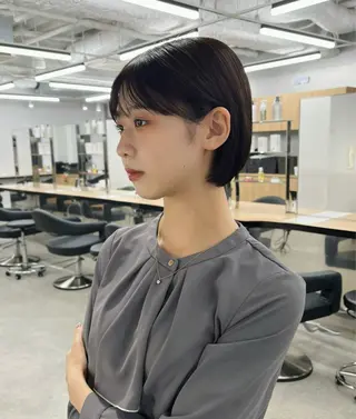 ショート モテヘア/グレージュ /ボブ/前原汐🎐のヘアスタイル