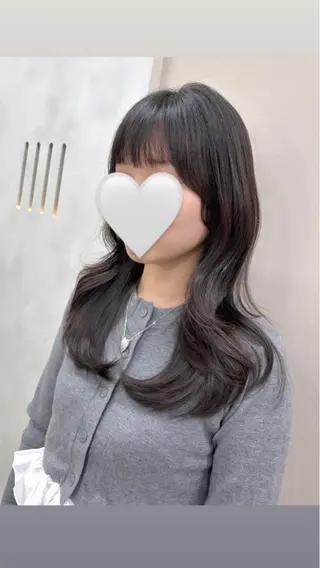 ロング コトネ🫧 韓国風レイヤーカットのヘアスタイル