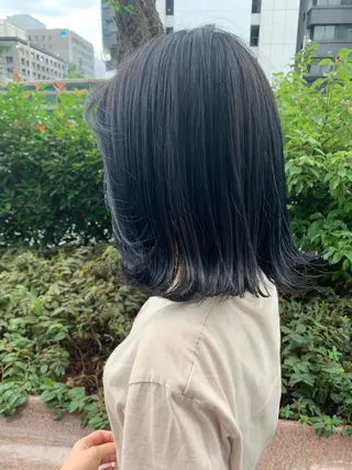 ミディアム カラー ヘアアレンジ 心斎橋🤍韓国風🤍 Mamiのヘアスタイル