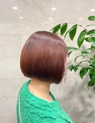ショート カラー あゆみ︎︎✮／ 暖色カラー／レイヤーのヘアスタイル