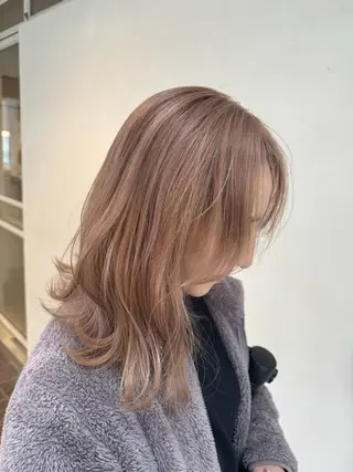 ミディアム カラー 艶髪/ハイトーン💎 レイヤー/Reijiのヘアスタイル