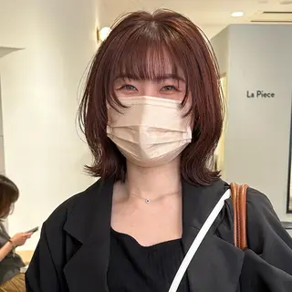 ショート オリーブベージュ/ ブリーチなし透明感のヘアスタイル